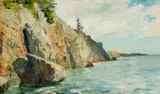 Francis Draper Jr., Seascape, Oil on canvas