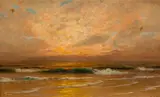 David John Gué, Golden Sea, Oil on canvas