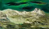 William Thon, Turbulent Sea, Oil on masonite
