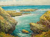 Cullen Yates, Maine Coast, Oil on canvas