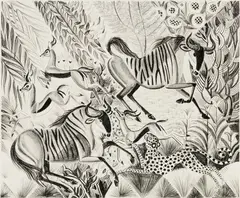 Dahlov Ipcar, Silver Nyika, Lithograph