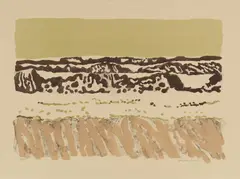 Fairfield Porter, Ocean I, 1973, Color lithograph
