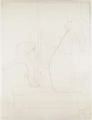 Will Barnet, Study for "The Silent Seasons?Winter.", c. 1967, Pencil on vellum
