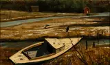 Stephen Etnier, Near Freeport, 1965, Oil on linen