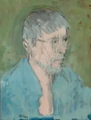 Self-Portrait by John Heliker, Oil on canvas, sold Mar 2025