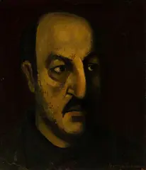 Joseph De Martini, Portrait of Jean Liberte, c. 1935, Oil on paper laid to board