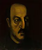 Joseph De Martini, Portrait of Jean Liberte, c. 1935, Oil on paper laid to board
