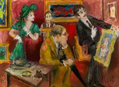 Robert Philipp, Buy This Painting!, Gouache and pastel on paper