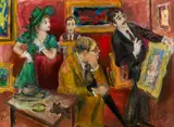 Robert Philipp, Buy This Painting!, Gouache and pastel on paper