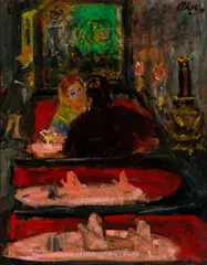 Russian Tea Room by Robert Philipp, 1975, Oil on canvas laid to board, sold Mar 2025