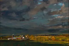 Linden Frederick, The Village, 1995, Oil on panel
