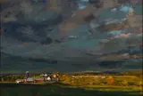 Linden Frederick, The Village, 1995, Oil on panel