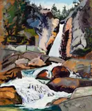 Chris Huntington, Big Falls, New Hampshire, c. 1968, Oil on panel