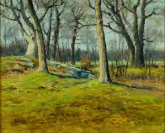 John Calvin Stevens, Woodland Grove, 1914, Oil on canvas