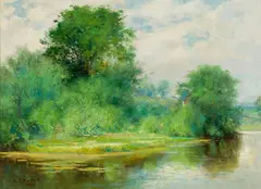 Charles Frederick Kimball, Stroudwater River, 1901, Oil on canvas