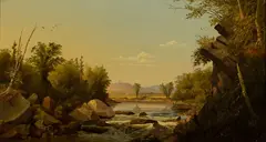 Charles Frederick Kimball, Presumpscot Falls, Near Portland, Oil on canvas