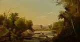 Charles Frederick Kimball, Presumpscot Falls, Near Portland, Oil on canvas