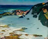 Joseph Davol, Ogunquit Coast, 1915, Oil on board