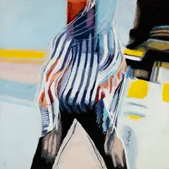 Umpire by John Louis Laurent, 1986, Acrylic on panel, offered Mar 2025