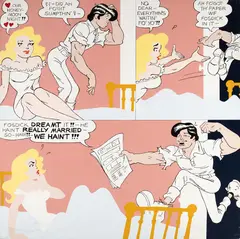 Al Capp, Our Honeymoon Night, 1933, Oil on canvas laid to panel