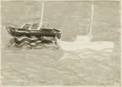 Stephen Pace, Two Boats, 1976, Watercolor on paper