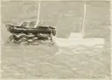 Stephen Pace, Two Boats, 1976, Watercolor on paper
