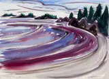 Eric Hopkins, Cove Currents, Watercolor on paper