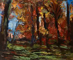 Joaquín Clausell, Woodland Path, Oil on linen