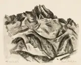 Marsden Hartley, Dreitorspitze, 1934, Lithograph