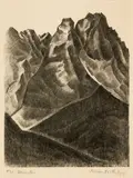 Marsden Hartley, Waxenstein, 1933, Lithograph