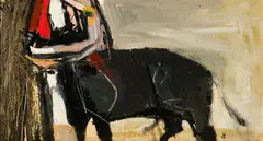 John Louis Laurent, Corrida - Valencia, 1969, Oil on panel