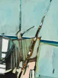 John Louis Laurent, Sailfish off Stuart, 1977, Oil on panel