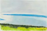 Wolf Kahn, Maine Water, Pastel on paper