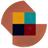 Johnnie Winona Ross, Four Square, 1979, Acrylic and wax on canvas