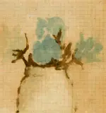 Robert Kulicke, Flowers on Graph Paper, Watercolor on paper