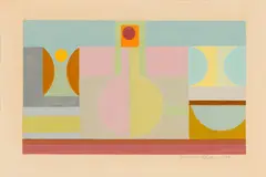 Panos Ghikas, Still Life, 1973, Gouache on paper