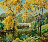 Rupert Lovejoy, Stroudwater River - No. 2 -, 1947, Oil on panel
