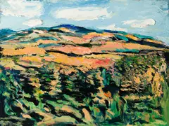 Arthur DiMambro, Mt. Agamenticus, 2014, Oil on masonite
