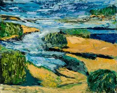 Arthur DiMambro, Inlet, 2011, Oil on masonite