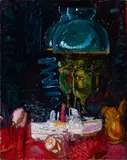 Charles E. Buckley, Still Life with Boat and Pitcher, Oil on canvas