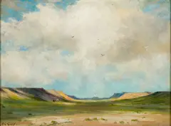 Albert Lorey Groll, Arizona Desert, Oil on board