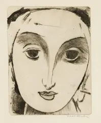 Walt Kuhn, Portrait, Etching