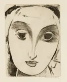 Walt Kuhn, Portrait, Etching