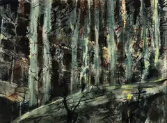 Vincent Hartgen, Rendezvous of the Sun, Watercolor on paper