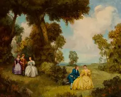 André Lambert, In the Field, Oil on canvas