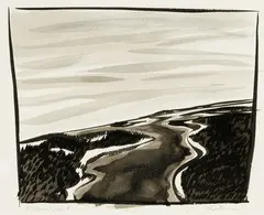 Eric Hopkins, Aerial View #20, 1985, Watercolor on paper