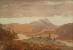 Alexander Helwig Wyant, Mountain Vista, Oil on canvas