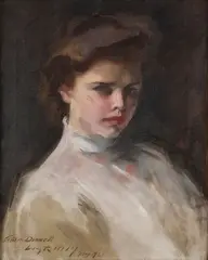 Irving Ramsey Wiles, Portrait of a Woman, Oil on canvas