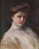 Irving Ramsey Wiles, Portrait of a Woman, Oil on canvas