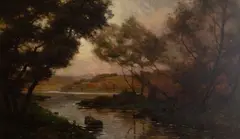 River View by Louis Aston Knight, France, Oil on canvas, offered Oct 2024
